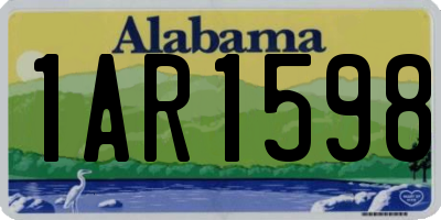 AL license plate 1AR1598