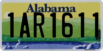 AL license plate 1AR1611