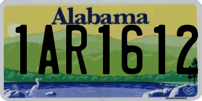 AL license plate 1AR1612