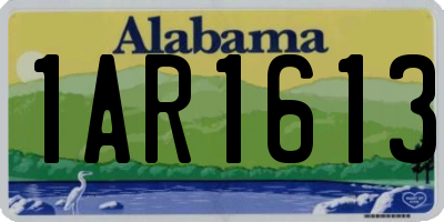 AL license plate 1AR1613