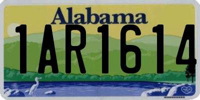 AL license plate 1AR1614