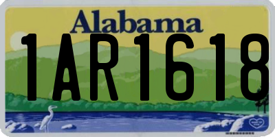 AL license plate 1AR1618