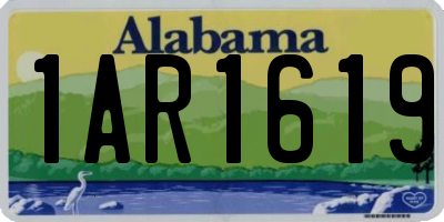 AL license plate 1AR1619