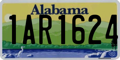 AL license plate 1AR1624