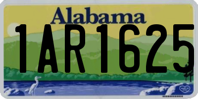 AL license plate 1AR1625