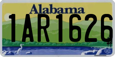 AL license plate 1AR1626
