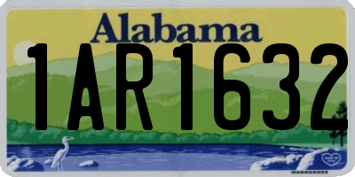 AL license plate 1AR1632