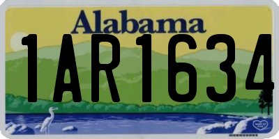 AL license plate 1AR1634