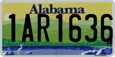 AL license plate 1AR1636