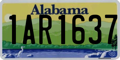 AL license plate 1AR1637