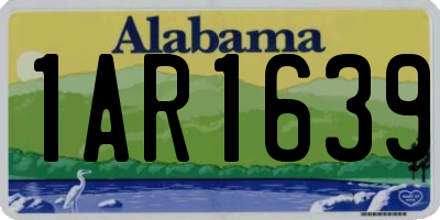 AL license plate 1AR1639