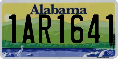 AL license plate 1AR1641