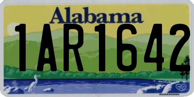 AL license plate 1AR1642