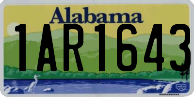 AL license plate 1AR1643