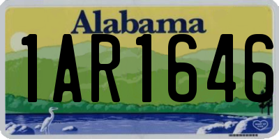 AL license plate 1AR1646