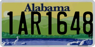 AL license plate 1AR1648
