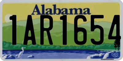 AL license plate 1AR1654
