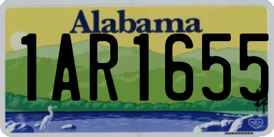 AL license plate 1AR1655