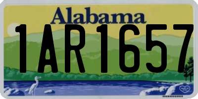 AL license plate 1AR1657