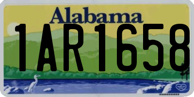 AL license plate 1AR1658