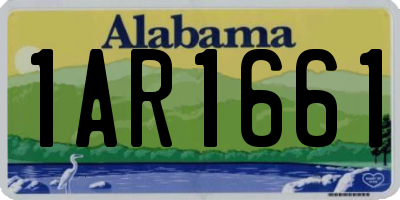 AL license plate 1AR1661