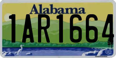 AL license plate 1AR1664