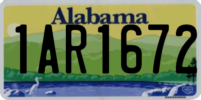 AL license plate 1AR1672