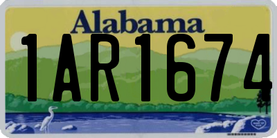 AL license plate 1AR1674