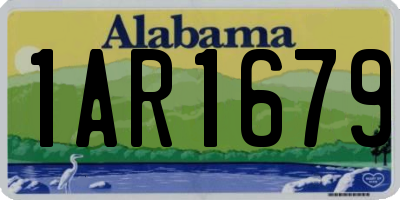 AL license plate 1AR1679