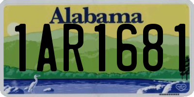 AL license plate 1AR1681