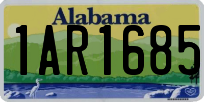 AL license plate 1AR1685