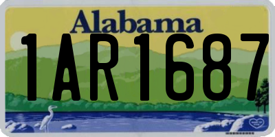 AL license plate 1AR1687