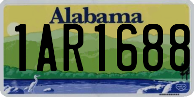 AL license plate 1AR1688