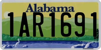 AL license plate 1AR1691
