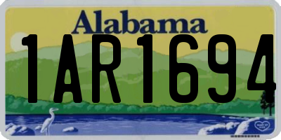 AL license plate 1AR1694