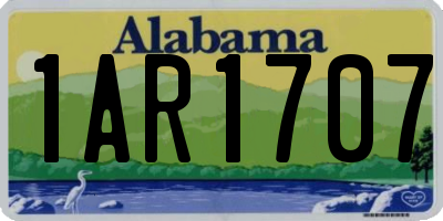 AL license plate 1AR1707