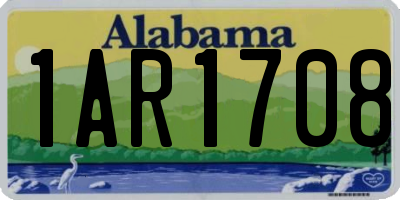 AL license plate 1AR1708