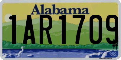 AL license plate 1AR1709