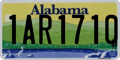 AL license plate 1AR1710