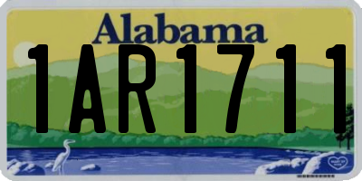 AL license plate 1AR1711