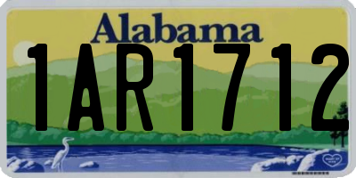 AL license plate 1AR1712