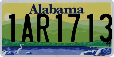 AL license plate 1AR1713