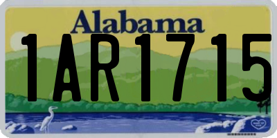 AL license plate 1AR1715