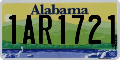 AL license plate 1AR1721