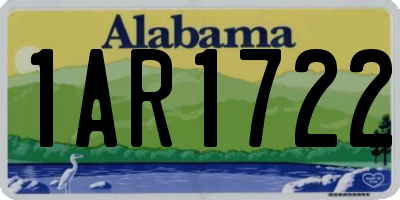 AL license plate 1AR1722