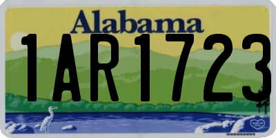 AL license plate 1AR1723