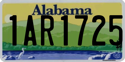 AL license plate 1AR1725