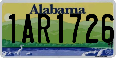 AL license plate 1AR1726
