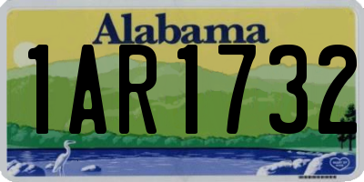 AL license plate 1AR1732