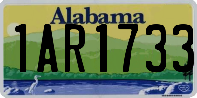 AL license plate 1AR1733